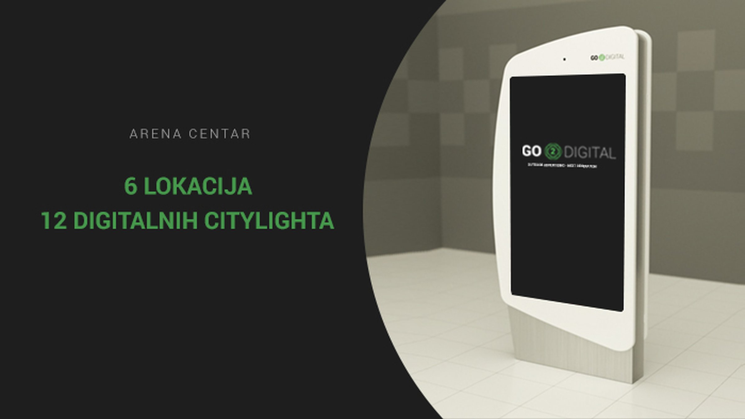 Novi digitalni citylighti u Arena Centru
